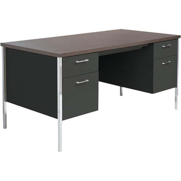 ALERA - Office Desks Type: Single Pedestal Center Draw: Yes - Makers Industrial Supply