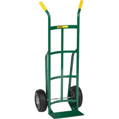 Little Giant - 800 Lb Capacity 49" OAH Hand Truck - Dual Handle, Steel, Pneumatic Wheels - Makers Industrial Supply