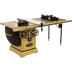 Jet - 10" Blade Diam, 5/8" Arbor Diam, 1 Phase Table Saw - 3 hp, 230 Volt, 11-1/4" Cutting Depth - Makers Industrial Supply