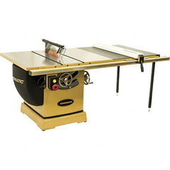 Jet - 14" Blade Diam, 1" Arbor Diam, 3 Phase Table Saw - 7.5 hp, 230/460 Volt, 15-1/2" Cutting Depth - Makers Industrial Supply