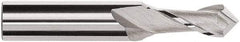 Magafor - 0.3mm Diam, 0.024" LOC, 2 Flute, 90° Point Angle, Solid Carbide Drill Mill - Bright Finish, 1-1/2" OAL, 0.118" Shank Diam - Makers Industrial Supply