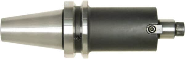 Bilz - BT40 Taper Shank 1-1/4" Pilot Diam Shell Mill Holder - 2.36" Flange to Nose End Projection, 2-3/4" Nose Diam, 5/8-18 Lock Screw, Through-Spindle Coolant - Exact Industrial Supply