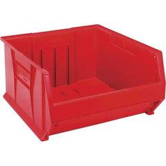 Quantum Storage - 225 Lb Load Capacity Red Polypropylene Tote Container - Stacking, 12" Long x 22-1/2" Wide x 23.9" High - Makers Industrial Supply