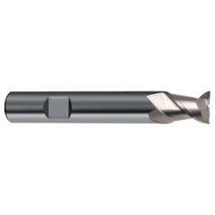 3mm Dia. - 50mm OAL - 45° Helix Bright Carbide End Mill - 2 FL - Makers Industrial Supply