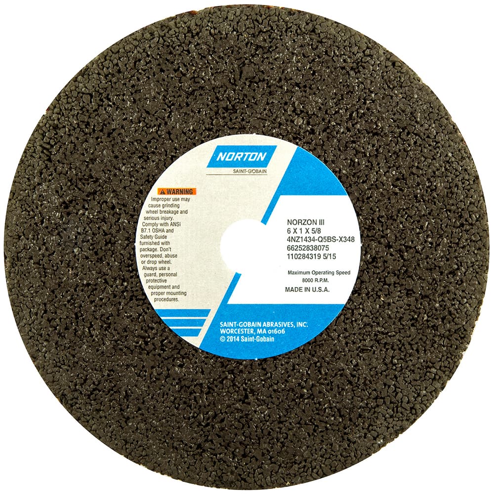 Norton - Surface Grinding Wheels Wheel Diameter (Decimal Inch): 6 Wheel Diameter (Inch): 6 - Exact Industrial Supply