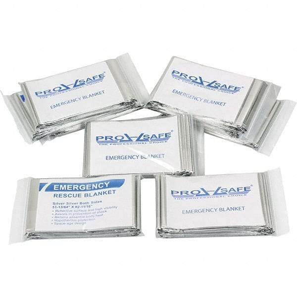 PRO-SAFE - Mylar Rescue & Emergency Blanket - 82-11/16" Long x 51-13/64" Wide - Makers Industrial Supply