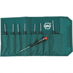 Wiha - 8 Piece Torx Screwdriver Set - Comes in Canvas Pouch - Makers Industrial Supply