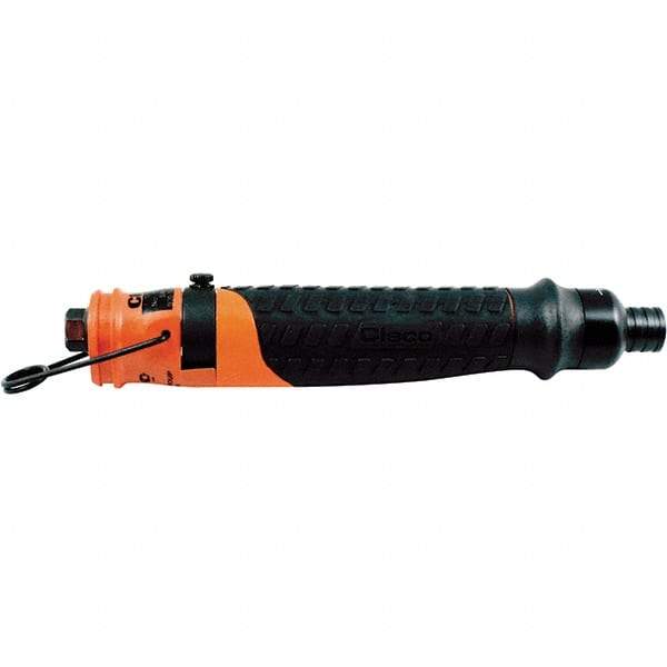 Cleco - 1/4" Bit Holder, 2,300 RPM, Inline Handle Air Screwdriver - 0.3 to 1.6 Ft/Lb Torque, 1/8" Inlet, 11 CFM - Makers Industrial Supply