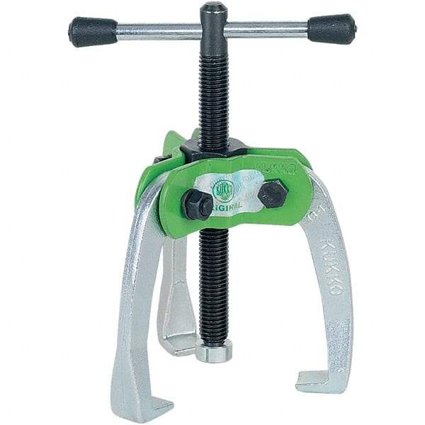 KUKKO - 3 Jaw, 1/4" to 2-3/8" Spread, 1-1/2 Ton Capacity, Jaw Puller - 2" Reach, For Bearings, Gears, Discs - Makers Industrial Supply