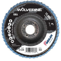 4″ Vortec Pro Abrasive Flap Disc, Angled, Phenolic Backing, 40Z, 5/8″ Arbor Hole - Makers Industrial Supply