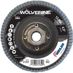 4-1/2″ Vortec Pro Abrasive Flap Disc, Angled, Phenolic Backing, 80Z, 5/8″-11 Arbor Hole - Makers Industrial Supply