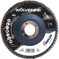 5″ Vortec Pro Abrasive Flap Disc, Angled, Phenolic Backing, 36Z, 7/8″ Arbor Hole - Makers Industrial Supply