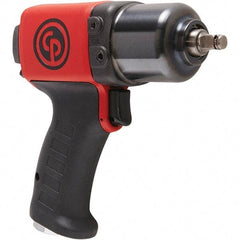 Chicago Pneumatic - 3/8" Drive, 11,500 RPM, 350 Ft/Lb Torque Impact Wrench - Pistol Grip Handle, 24.2 CFM, 90 psi, 1/4" NPT Inlet - Makers Industrial Supply