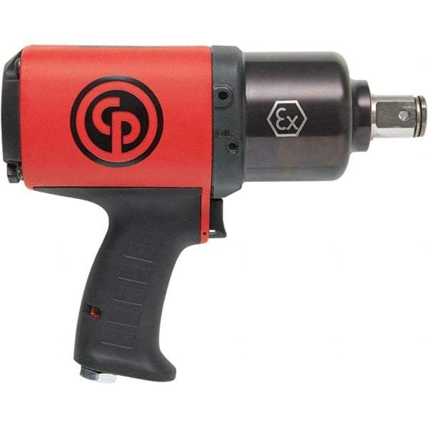 Chicago Pneumatic - 1" Drive, 5,100 RPM, 1,290 Ft/Lb Torque Impact Wrench - Pistol Grip Handle, 38 CFM, 90 psi, 3/8" NPT Inlet - Makers Industrial Supply