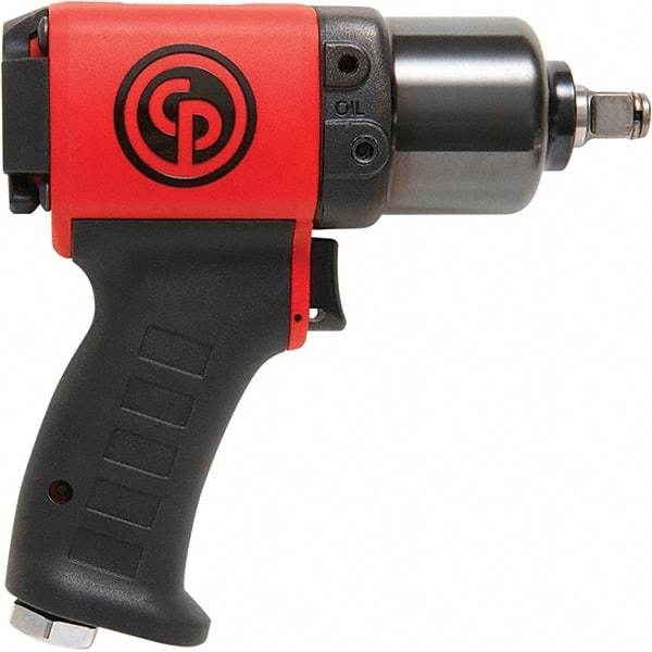 Chicago Pneumatic - 1/2" Drive, 11,500 RPM, 350 Ft/Lb Torque Impact Wrench - Pistol Grip Handle, 24.2 CFM, 90 psi, 1/4" NPT Inlet - Makers Industrial Supply