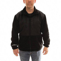 Tingley - Size L Jacket - Black, Polyester, Zipper Closure, 44 to 46" Chest - Makers Industrial Supply