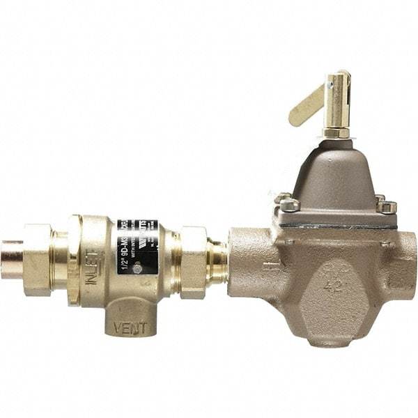 Watts - 1/2" Fit, Dual Check with Atmospheric Vent - Brass - Makers Industrial Supply