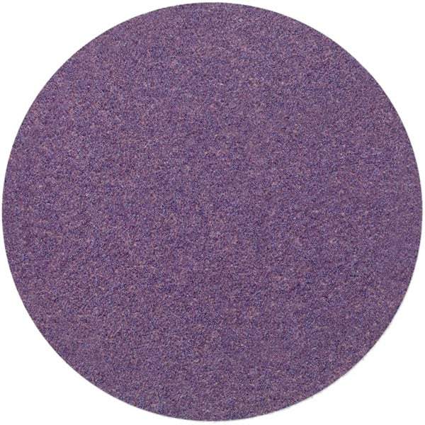 3M - 6" Diam, 400 Grit Ceramic Adhesive PSA Disc - Super Fine Grade, Purple, Polyester Backing, Flexible, 12,000 Max RPM, Use with Random Orbital Sanders - Makers Industrial Supply