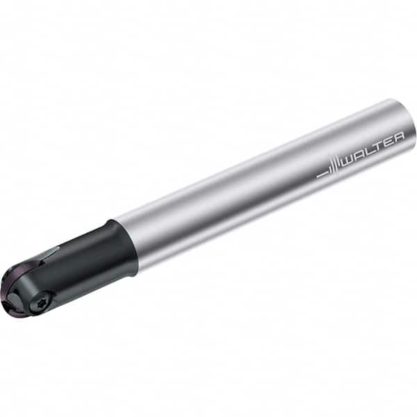 Walter - 32mm Cut Diam, 16mm Max Depth of Cut, 32mm Shank Diam, 175mm OAL, Indexable Ball Nose End Mill - 18,100 Max RPM - Makers Industrial Supply