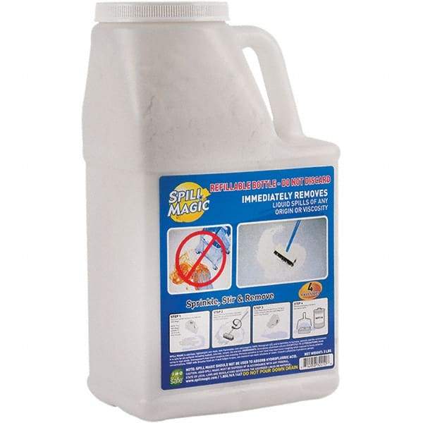 Spill Magic - 3 Lb Bottle Perlite Granular Absorbent - Spill Containment - Makers Industrial Supply