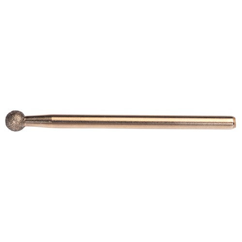 1/4″ Electroplated CBN Mandrel 100 Grit Spherical Ball end - Makers Industrial Supply