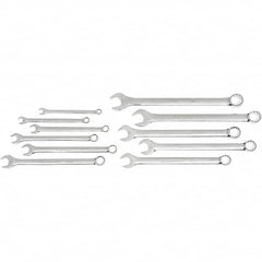 GearWrench - 11 Piece, 3/8" to 1", 12 Point Ratcheting Combination Wrench Set - Inch Measurement Standard, Chrome Finish, Comes in Nylon Roll - Makers Industrial Supply