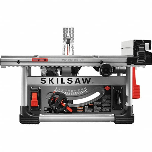 Skilsaw - 10" Blade Diam, Table Saw - 5,000 RPM, 36" Table Depth x 34" Table Width, 120 Volts, 15 Amps, 5/8" Arbor - Makers Industrial Supply