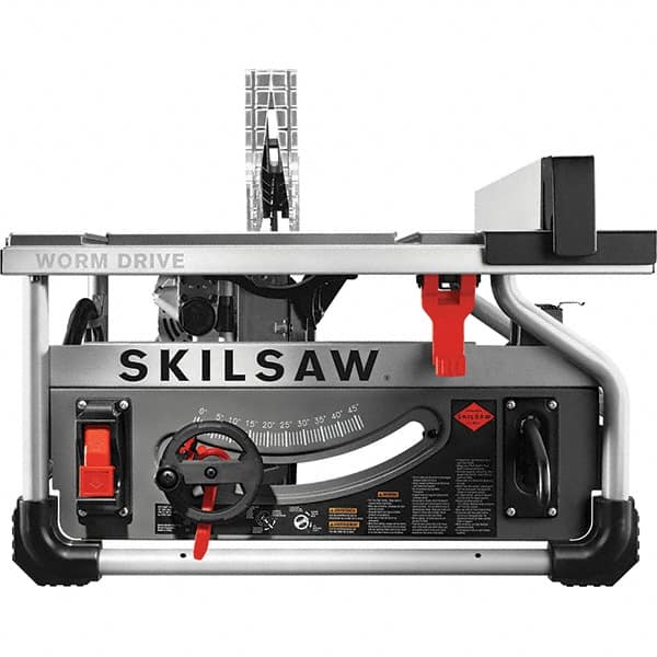 Skilsaw - 10" Blade Diam, Table Saw - 5,300 RPM, 13-13/32" Table Depth x 20" Table Width, 120 Volts, 15 Amps, 5/8" Arbor - Makers Industrial Supply