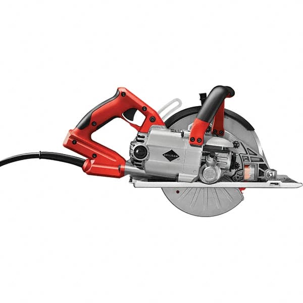 Skilsaw - 15 Amps, 8" Blade Diam, 3,900 RPM, Electric Circular Saw - 120 Volts, 8' Cord Length, 5/8" Arbor Hole, Left Blade - Makers Industrial Supply