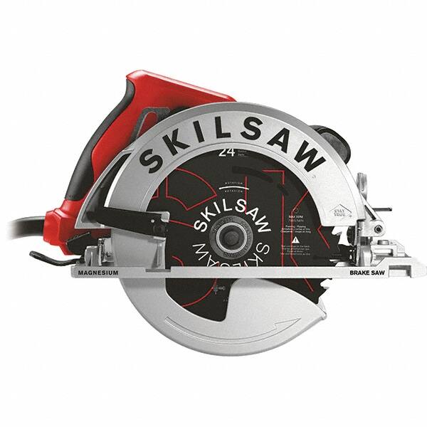 Skilsaw - 15 Amps, 7-1/4" Blade Diam, 5,300 RPM, Electric Circular Saw - 120 Volts, 10' Cord Length, 5/8" Arbor Hole, Left Blade - Makers Industrial Supply