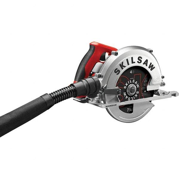 Skilsaw - 15 Amps, 7-1/4" Blade Diam, 5,300 RPM, Electric Circular Saw - 120 Volts, 10' Cord Length, 5/8" Arbor Hole, Left Blade - Makers Industrial Supply