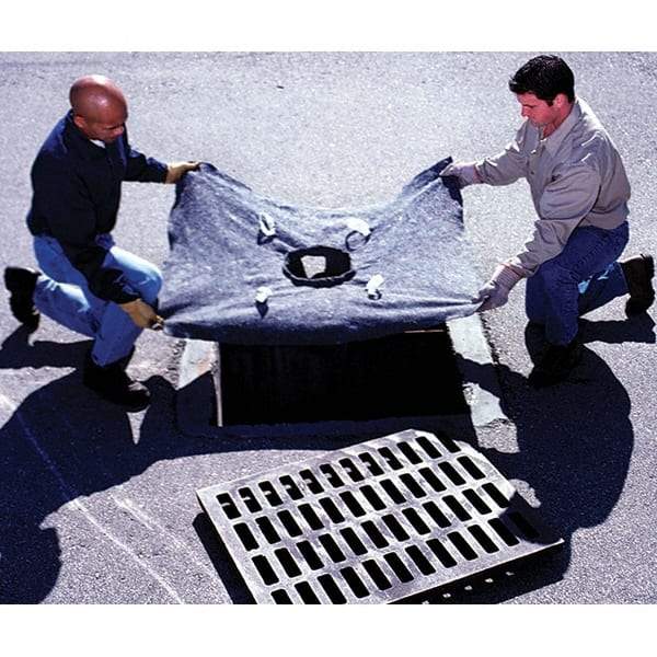 UltraTech - 4' Long x 3' Wide, Ultra X-TEX Drain Guard - Black, Use for Stormwater/Construction Compliance - Makers Industrial Supply