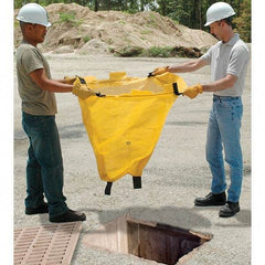 UltraTech - 3' Long x 2' Wide, Polypropylene Drain Guard - Yellow, Use for Stormwater/Construction Compliance - Makers Industrial Supply