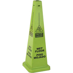 PRO-SAFE - Cone & A Frame Floor Signs Shape: Cone Type: Restroom, Janitorial & Housekeeping - Makers Industrial Supply