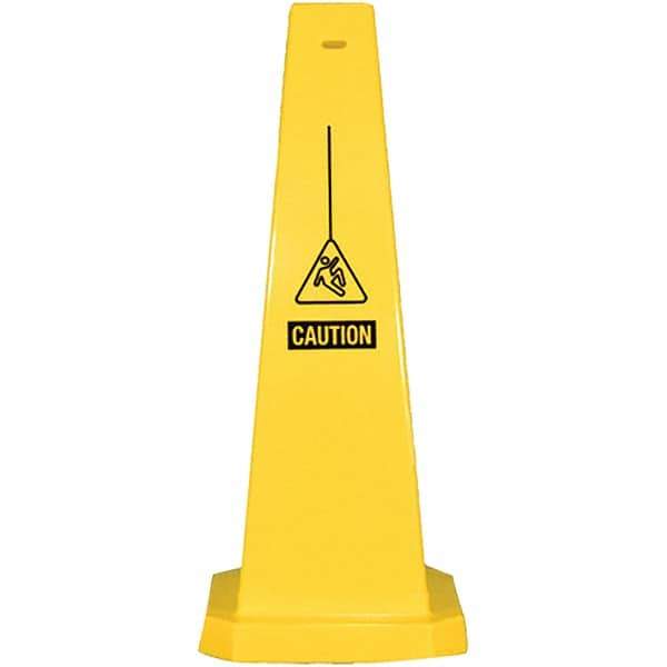 PRO-SAFE - Cone & A Frame Floor Signs Shape: Cone Type: Restroom, Janitorial & Housekeeping - Makers Industrial Supply