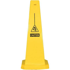 PRO-SAFE - Cone & A Frame Floor Signs Shape: Cone Type: Restroom, Janitorial & Housekeeping - Makers Industrial Supply