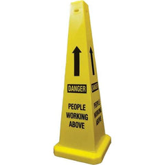 PRO-SAFE - Cone & A Frame Floor Signs Shape: Cone Type: Restroom, Janitorial & Housekeeping - Makers Industrial Supply