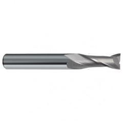 3/8 Dia. x 3 Overall Length 2-Flute Square End Solid Carbide SE End Mill-Round Shank-Center Cut-Uncoated - Makers Industrial Supply