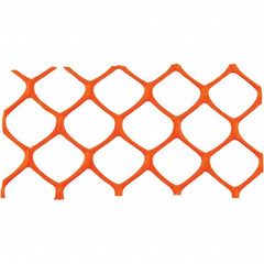 PRO-SAFE - 50' Long x 4' High, Orange Reusable Safety Fence - Makers Industrial Supply