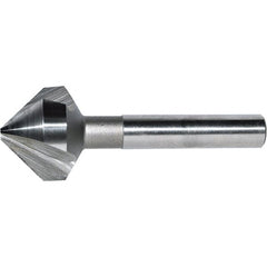 1-1/4″ Head Diam, 1/2″ Shank Diam, 3 Flute 90° Cobalt Countersink Bright Finish, 3-1/4″ OAL, Single End, Straight Shank, Right Hand Cut