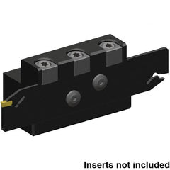 Kennametal - Tool Block Style EVTZN, 26mm Blade Height, 78mm OAL, 49mm OAH, Indexable Cutoff Blade Tool Block - 20mm Shank Height, 20mm Shank Width, Through Coolant, Series Beyond Evolution - Makers Industrial Supply