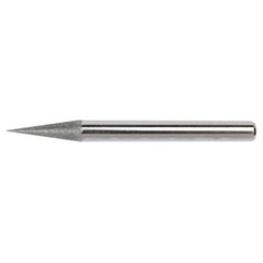 1/8″ × 3″ Electroplated Diamond Hone-150 Grit; 12 Degree Included Angle - Makers Industrial Supply