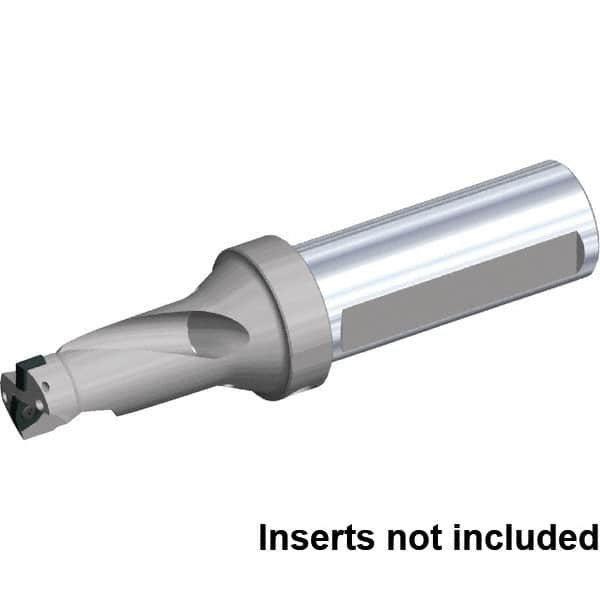 Kennametal - 1-1/8" Max Drill Depth, 2xD, 9/16" Diam, Indexable Insert Drill - 2 Inserts, 3/4" Shank Diam, Flange Shank - Makers Industrial Supply