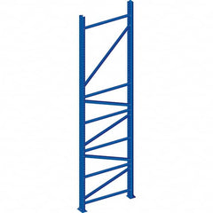 Interlake Mecalux - 20,867 Lb Capacity Heavy-Duty Framing Upright - 240" High x 42" Deep, Blue - Makers Industrial Supply