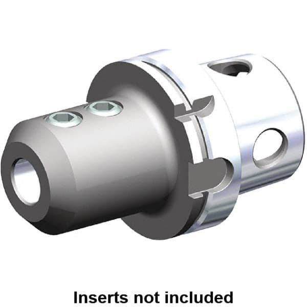 Kennametal - KM4X63 2-1/2" Shank Diam Taper Shank 14mm Hole End Mill Holder/Adapter - 43.5mm Nose Diam, 80mm Projection, Through Coolant - Exact Industrial Supply