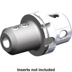 Kennametal - KM4X63 2-1/2" Shank Diam Taper Shank 6mm Hole End Mill Holder/Adapter - 24.5mm Nose Diam, 65mm Projection, Through Coolant - Exact Industrial Supply