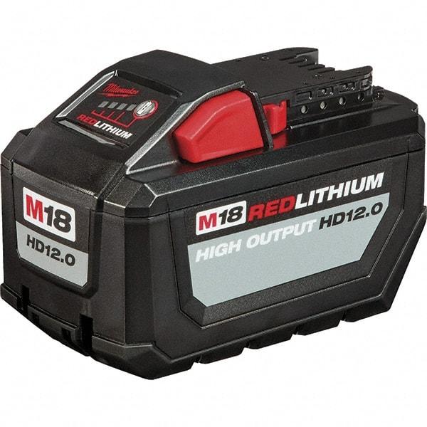 Milwaukee Tool - 18 Volt Lithium-Ion Power Tool Battery - 12 Ahr Capacity - Makers Industrial Supply