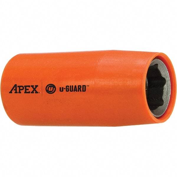 Apex - 3/8" Drive, Square Drive Socket - 3.587" OAL - Makers Industrial Supply