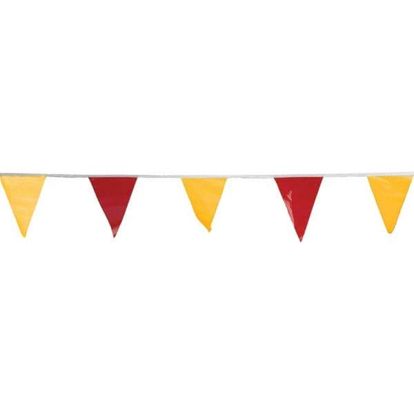 PRO-SAFE - Pennants Color: Red/Yellow Overall Length (Feet): 105.00 - Makers Industrial Supply