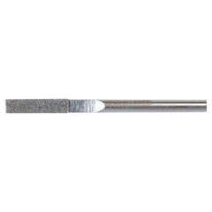 0.120″ × 0.040″ Electroplated Diamond File Flat 100 Grit 5/8″ Diamond - Makers Industrial Supply